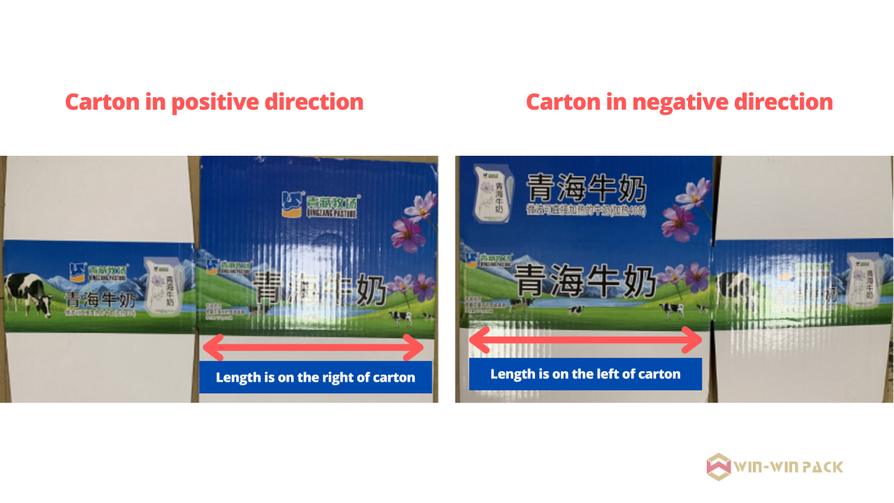 Carton Erector -- Horizontal carton erector carton direction problem inspection