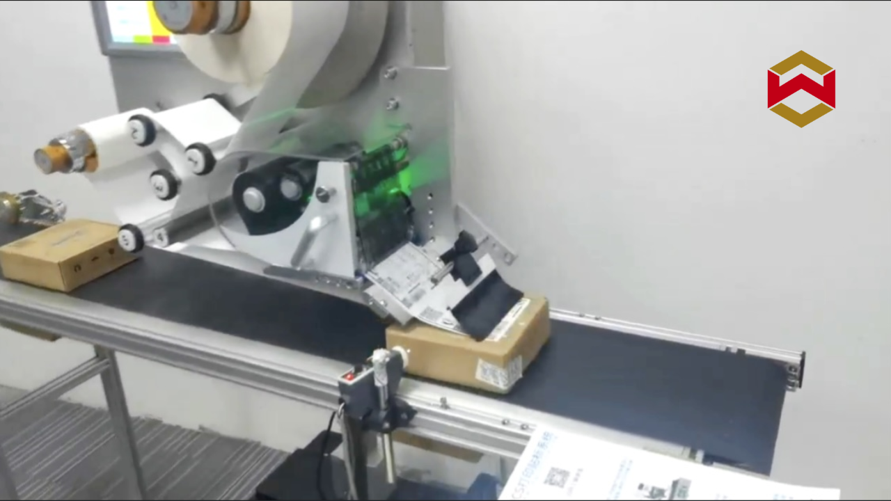Labeling Machine -- Three modes of real-time flat print labeling machine reflect the versatility of
