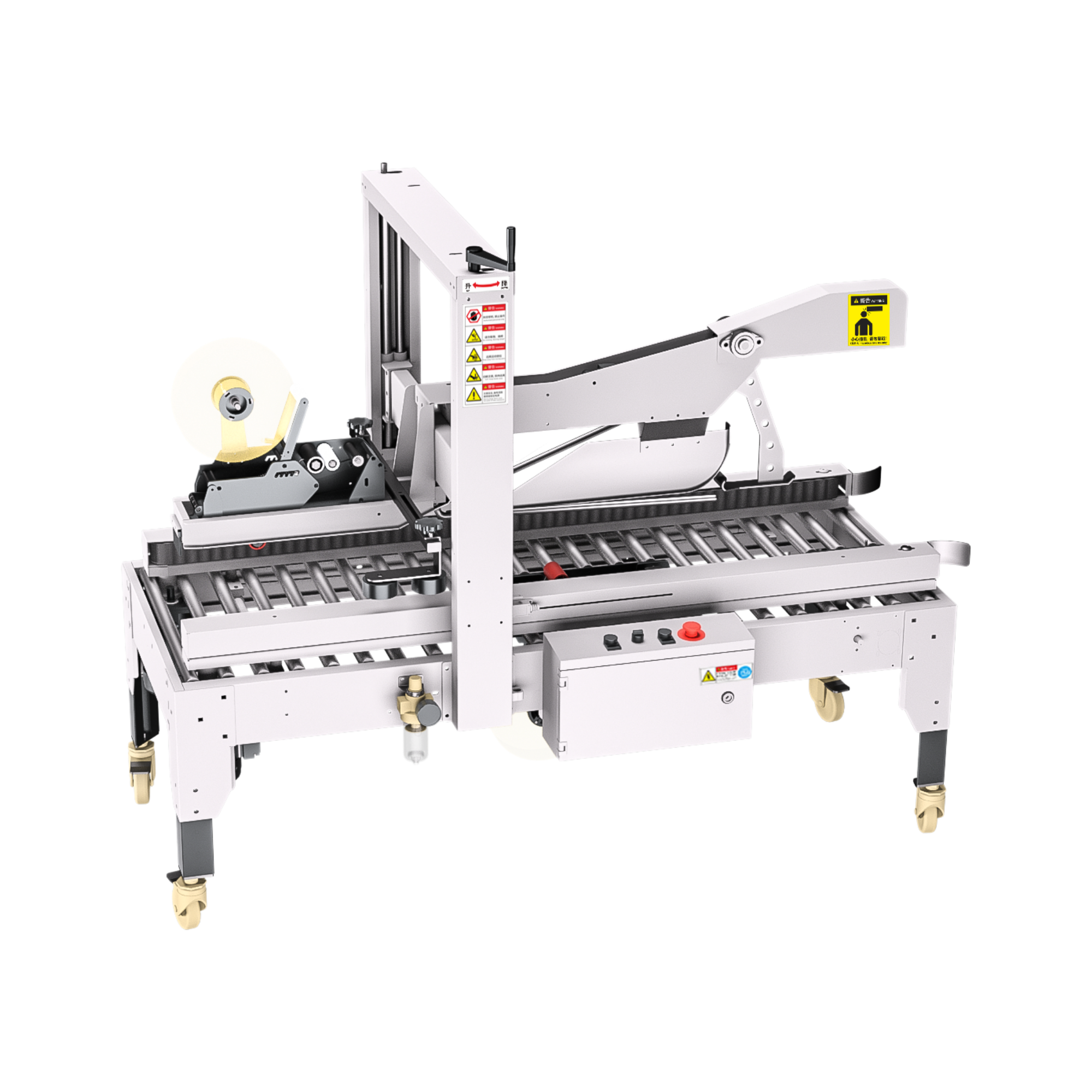 เครื่องปิดผนึกกล่องพับฝาอัตโนมัติกึ่งอัตโนมัติ WWP-850D/856D
